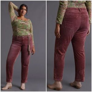 Anthropologie Pilcro The Slim Boyfriend Corduroy Pants Rose Pink.   18